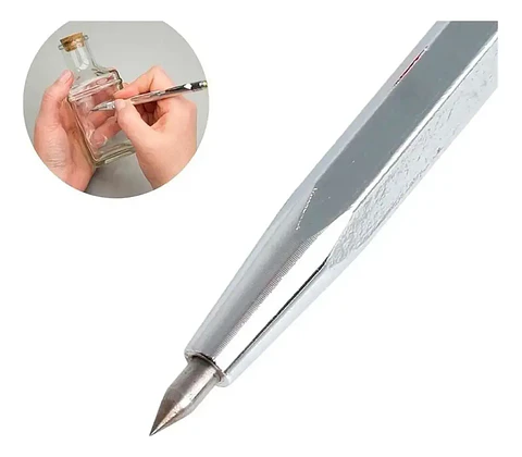Marcador Tipo Lapicero de Acero para Metal Vidrio y Madera