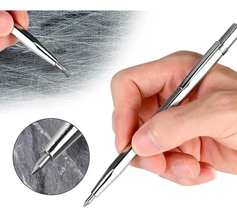 Marcador Tipo Lapicero de Acero para Metal Vidrio y Madera