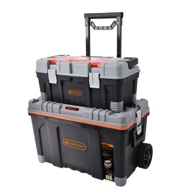 Caja Herramienta Plastica 2 En 1 Con Ruedas 320308 Tactix