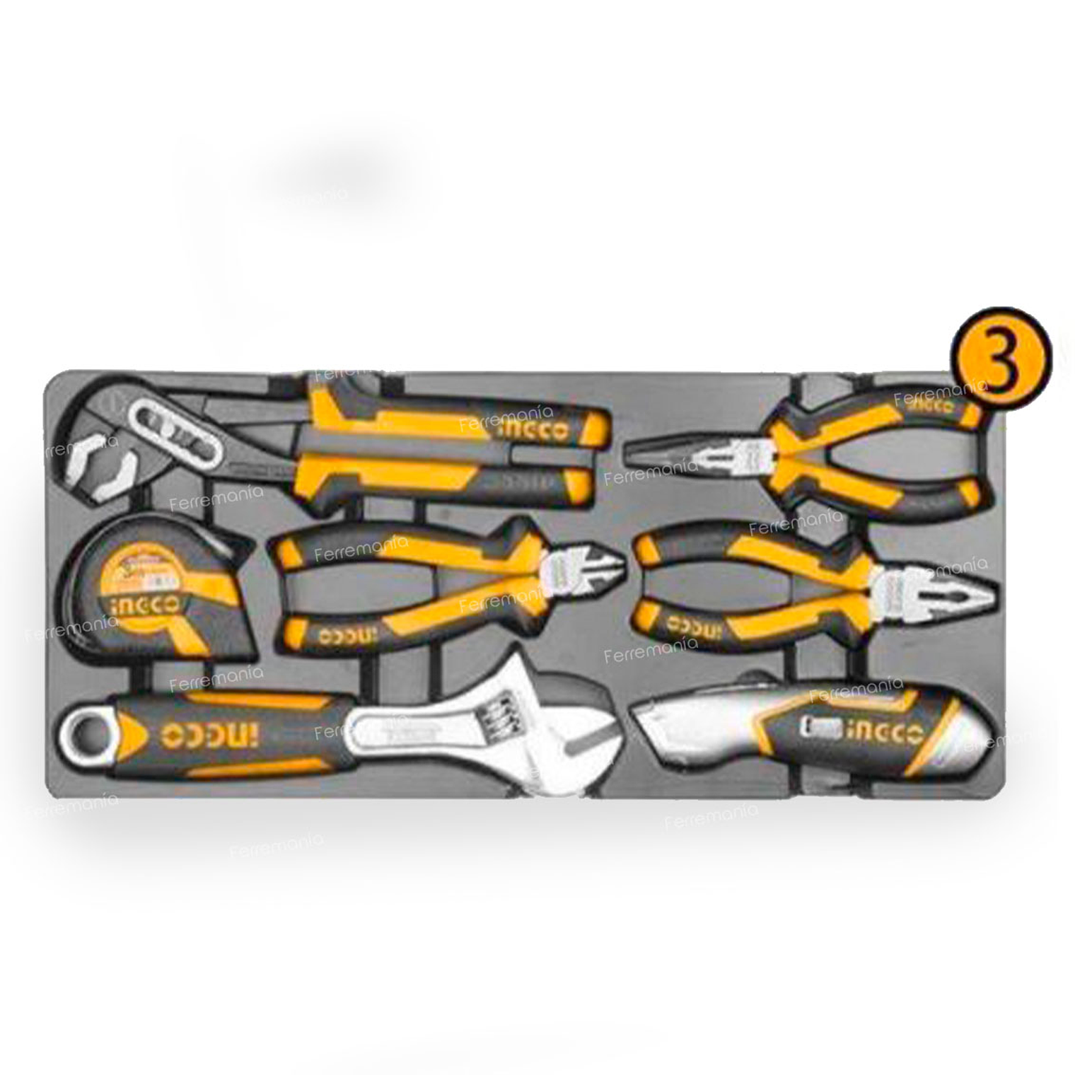 SET CAJA DE HERRAMIENTAS METALICA 97 PIEZAS INGCO 5