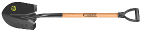 PALA PUNTA HUEVO, MANGO MADERA 71CM