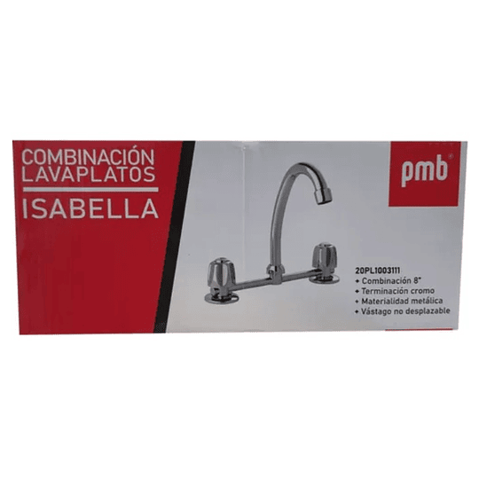 COMBINACION LAVAPLATOS ISABELLA 8" PMB