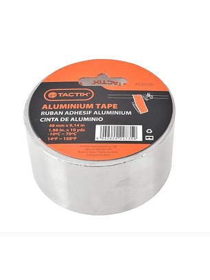 CINTA DUCTOS ALUMINIO 48MM X 9,14MT TACTIX 