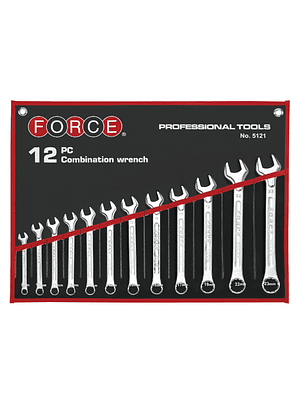 JGO. LLAVES PTA.-CORONA 8-23 MM. 12 PZAS MARCA FORCE