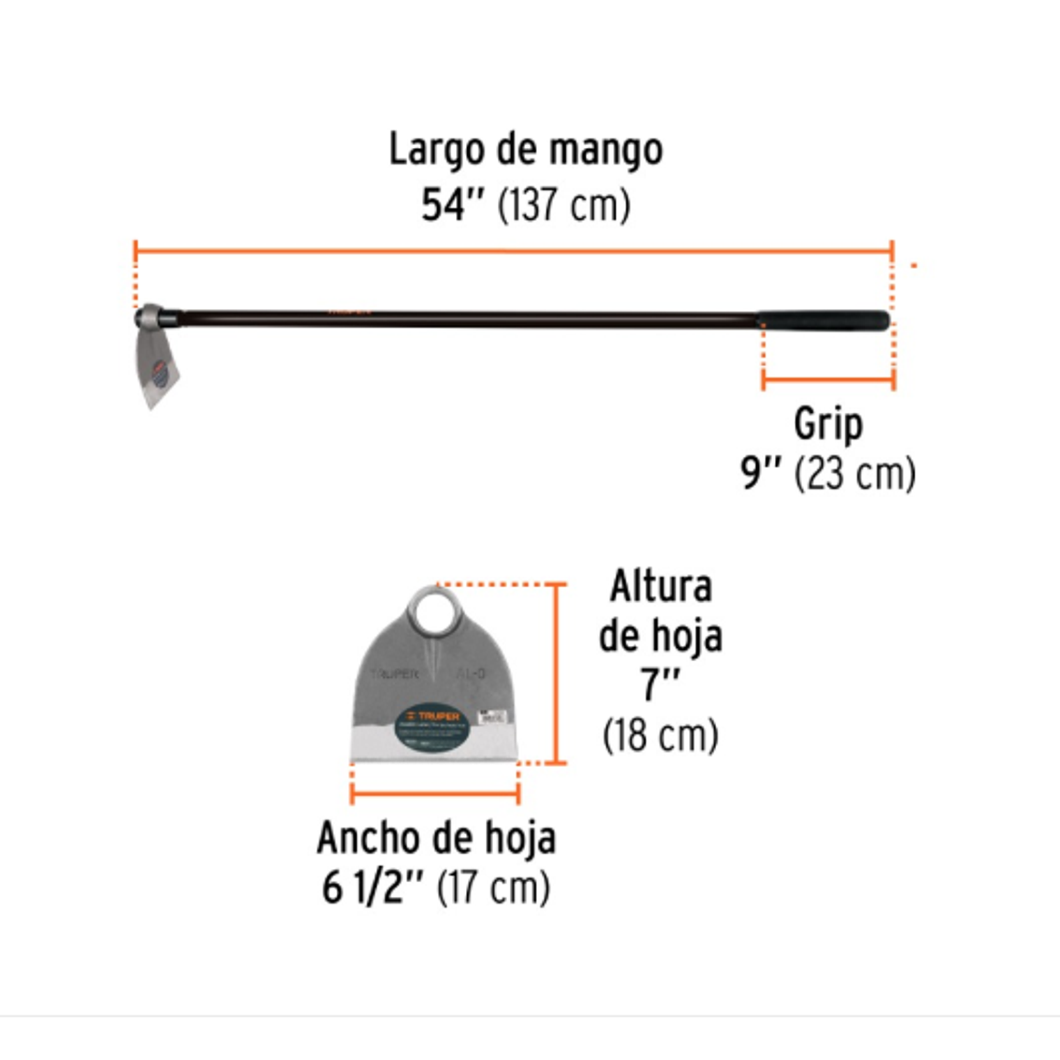 AZADON FORJADO 1,5 LBS C/MANGO TRUPER (10612) 1