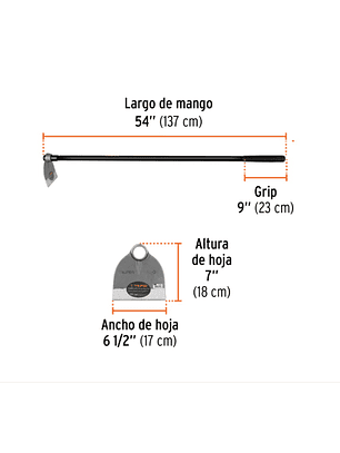 AZADON FORJADO 1,5 LBS C/MANGO TRUPER (10612)