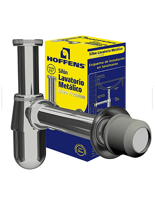 Sifon Lavatorio Metalico Hoffens 1 1/4 Linea Premium