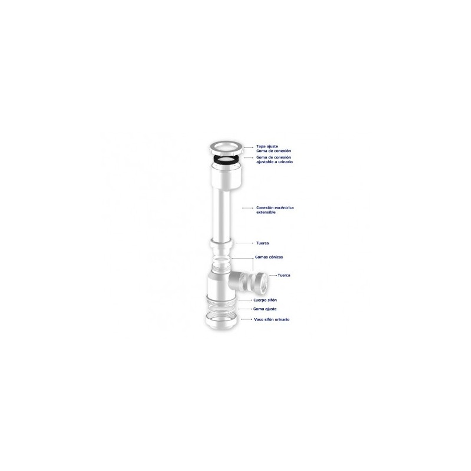 SIFON URINARIO SALIDA 40 mm 2