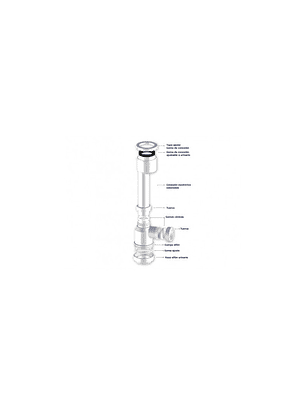 SIFON URINARIO SALIDA 40 mm