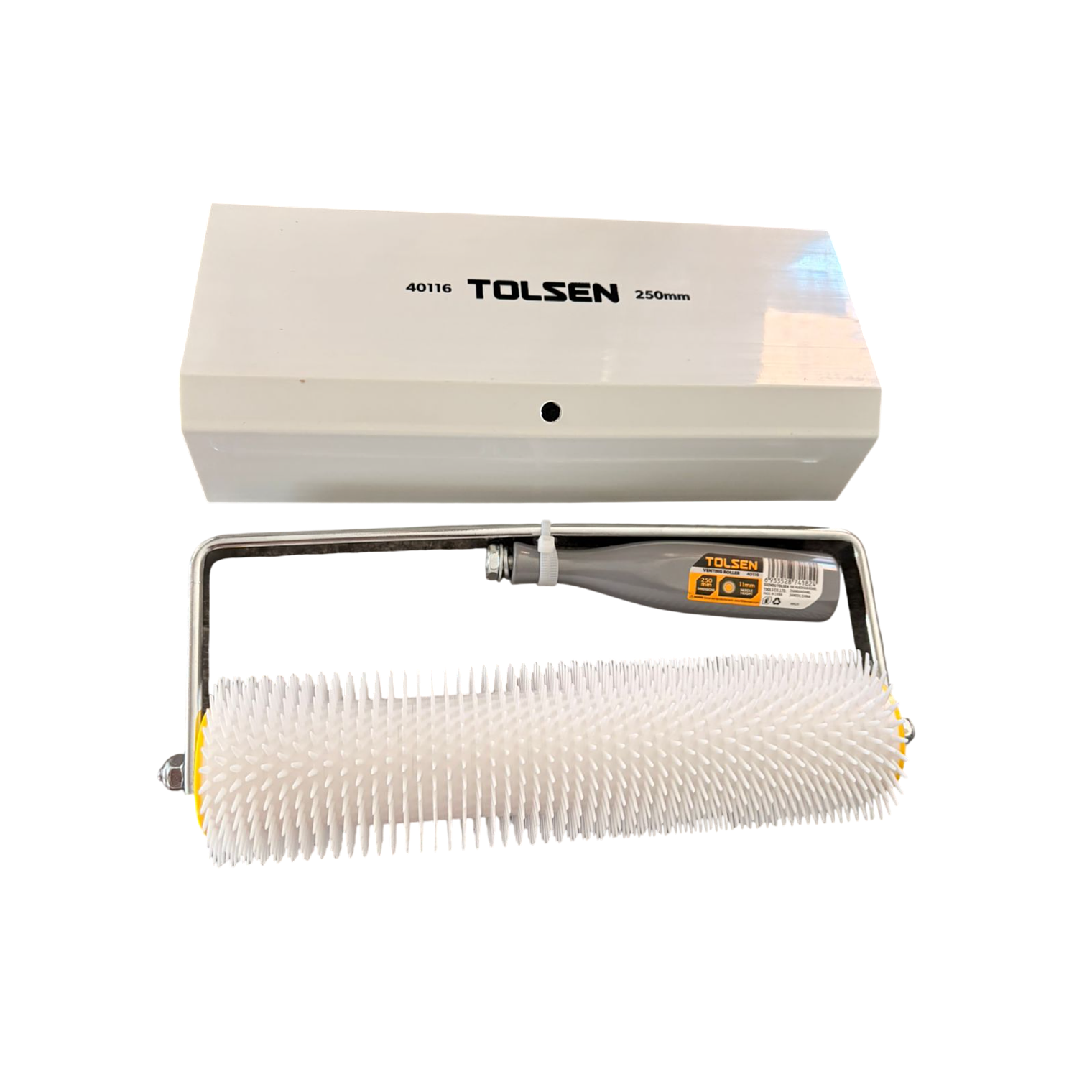 RODILLO AIREADOR DE PUAS PARA RESINA EPOXI TOLSEN 250X11MM 1