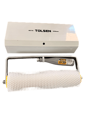 RODILLO AIREADOR DE PUAS PARA RESINA EPOXI TOLSEN 250X11MM