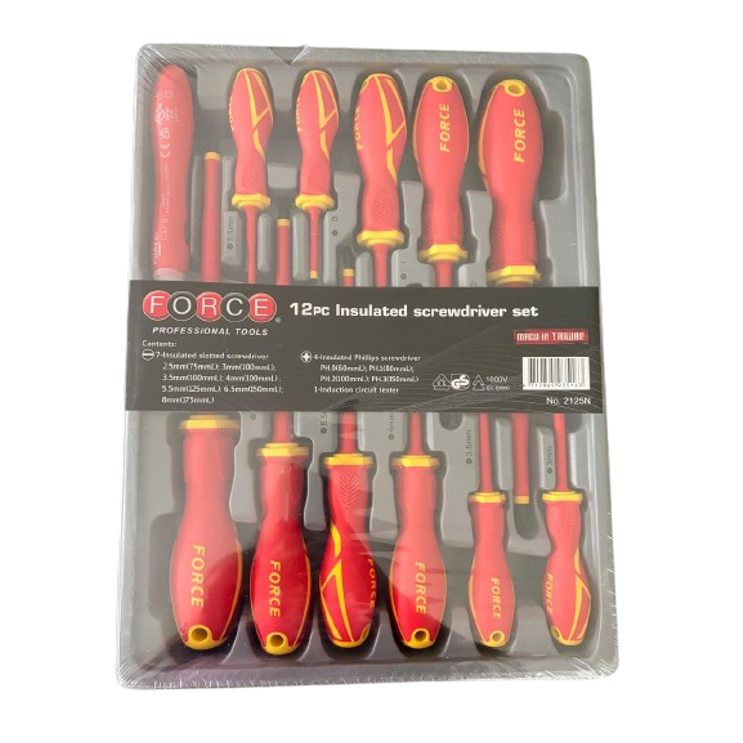 JGO. DESTORN. AISLADOS 1000V 7(-) 4(+) 1(T) 2125N FORCE 2