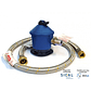 Kit Regulador de Gas + Flexible para Gas 1/2” x 3/8” - Miniatura 1