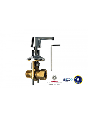 Llave Gas Encimera Cromada HI-HE 1/2” Hoffens