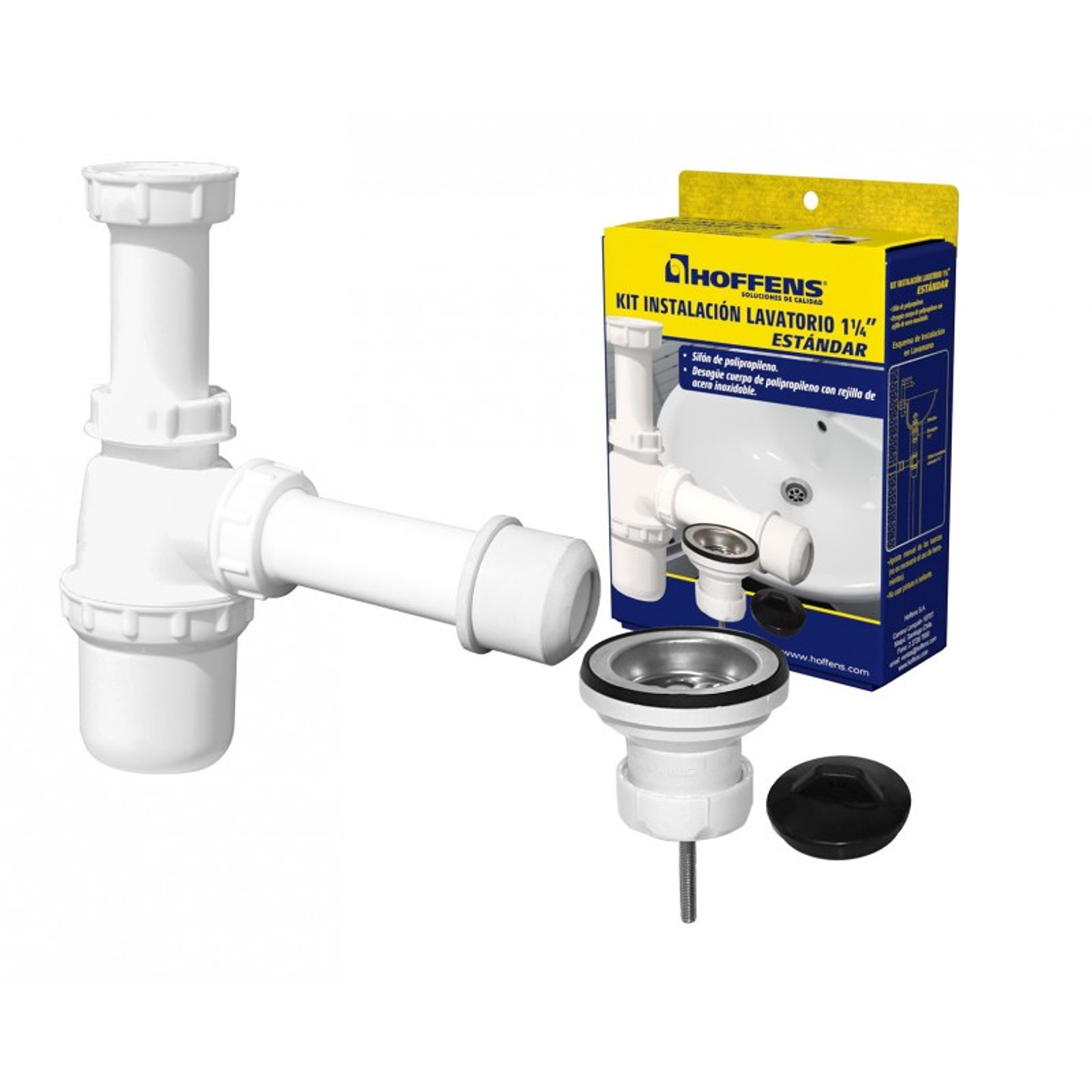 Kit de Sifón y desagüe 1 1/4