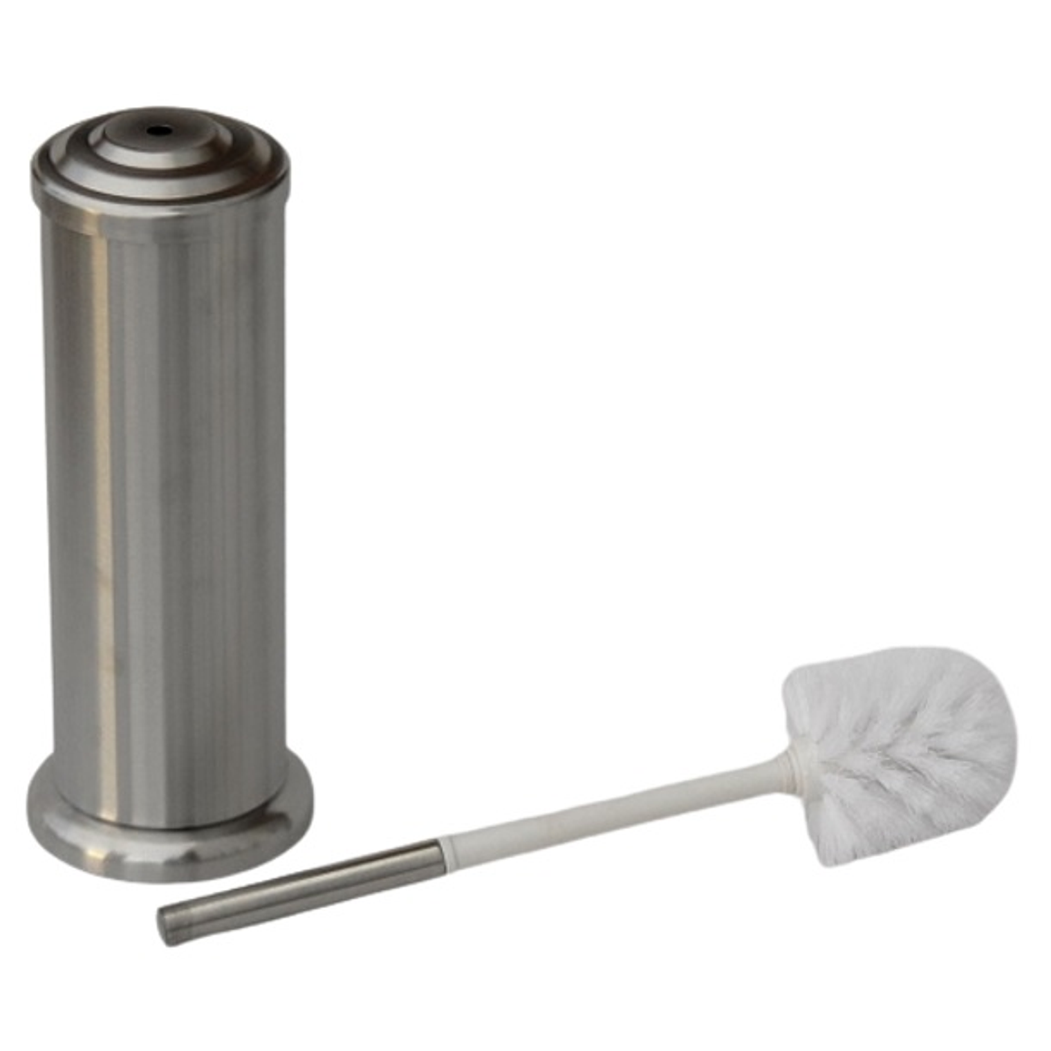 Esobilla Limpia WC Con Cobertor en Acero Inoxidable Taumm 1