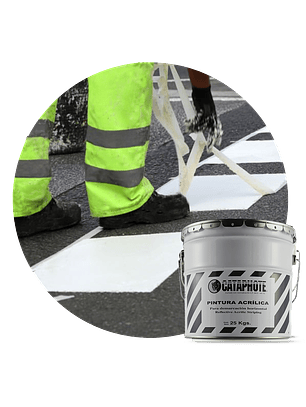 PINTURA ACRILICA CATAPHOTE B/S BLANCA EN TINETA DE 25 KG