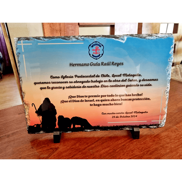 Piedra rectangular Sublimada 19x29cms Personalizada  3