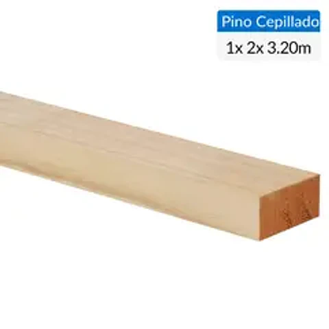 PINO CEPILLADO 1" X 2" X 3,2 MT. 047666