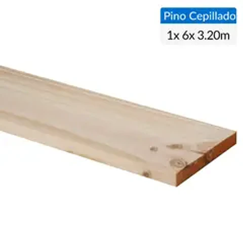 PINO CEPILLADO 1" X 6" X 3,2 MT.047670