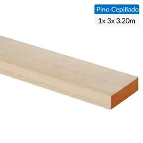 PINO CEPILLADO 1" X 3" X 3,2 MT. 047667