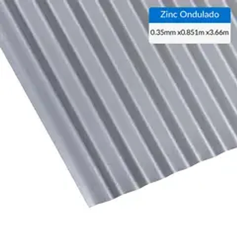 ZINC ACANALADO 0,35X85X3,66 MT.049439/400108
