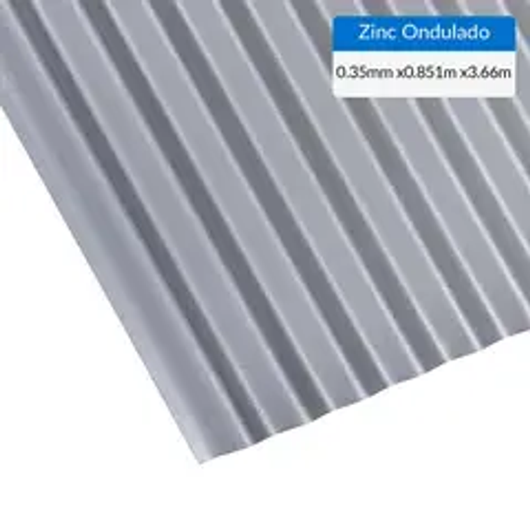 ZINC ACANALADO 0,35X85X3,66 MT.049439/400108 1