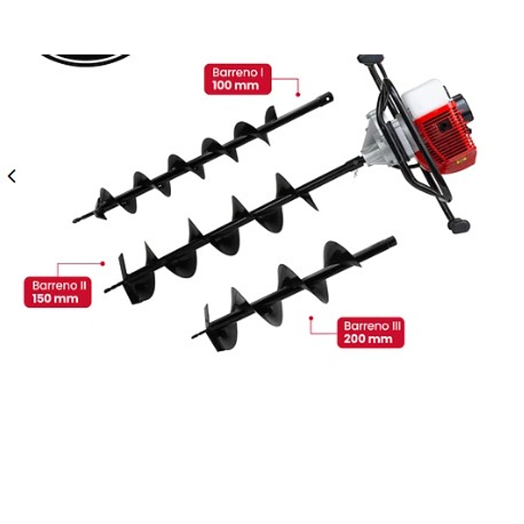 MOTOAHOYADOR OSLO3HP 52CC / 3 BARRENO 100,150,200 IOSMA0001 1