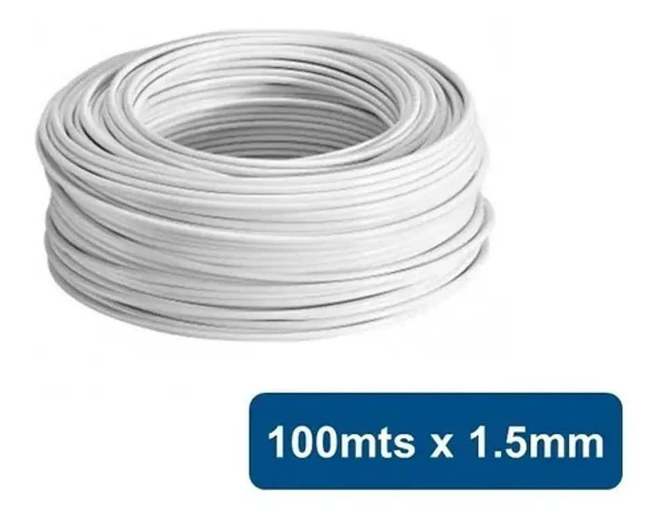 CABLE EVA TOXFREE 1.5MM.X100 MT.BLANCO H07Z1 TOX15BR 1