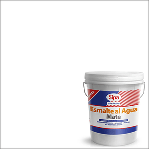 ESMALTE AL AGUA SIPA BLANCO MATE TINETA 41783630