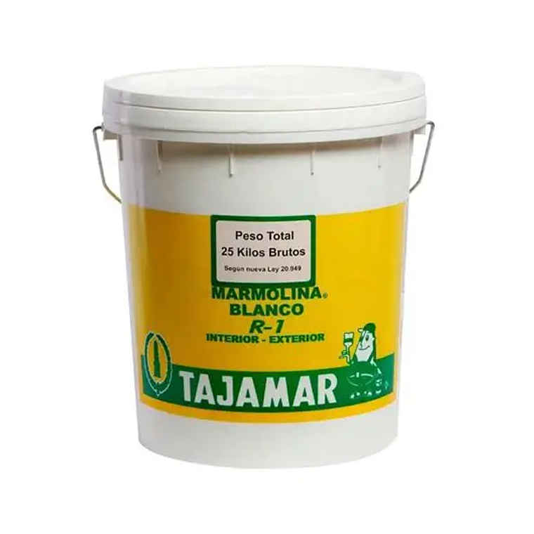MARMOLINA TAJAMAR R-1 BLANCA BALDE 25 KG. 1