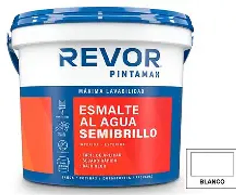 ESMALTE AL AGUA SEMIBRILLO PINTAMAX REVOR BASE A 5GL.9664984617