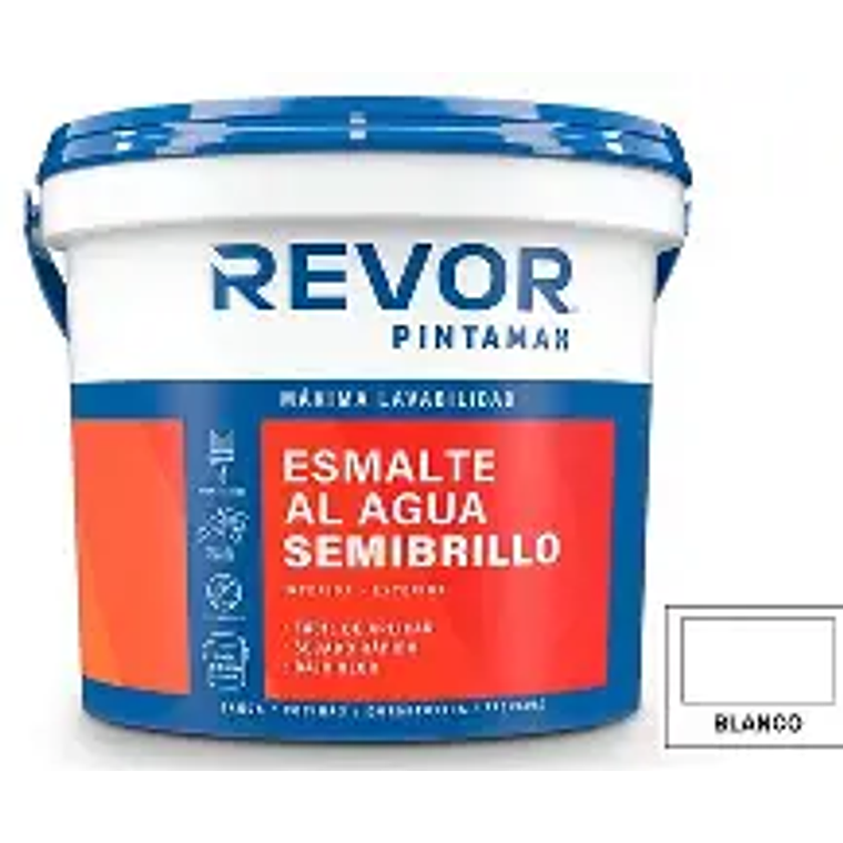 ESMALTE AL AGUA SEMIBRILLO PINTAMAX REVOR BASE A 5GL.9664984617 1