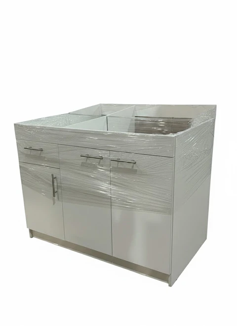 MUEBLE LAVAPLATO BLANCO 120 DER 90CM 3P/1C (iM120-SD90)