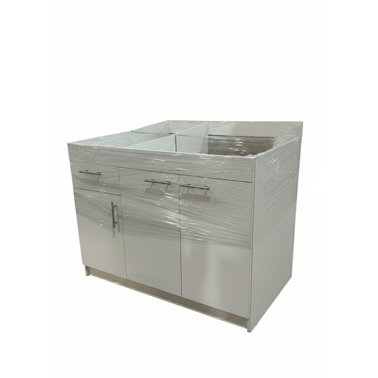 MUEBLE LAVAPLATO BLANCO 120 DER 90CM 3P/1C (iM120-SD90) 1