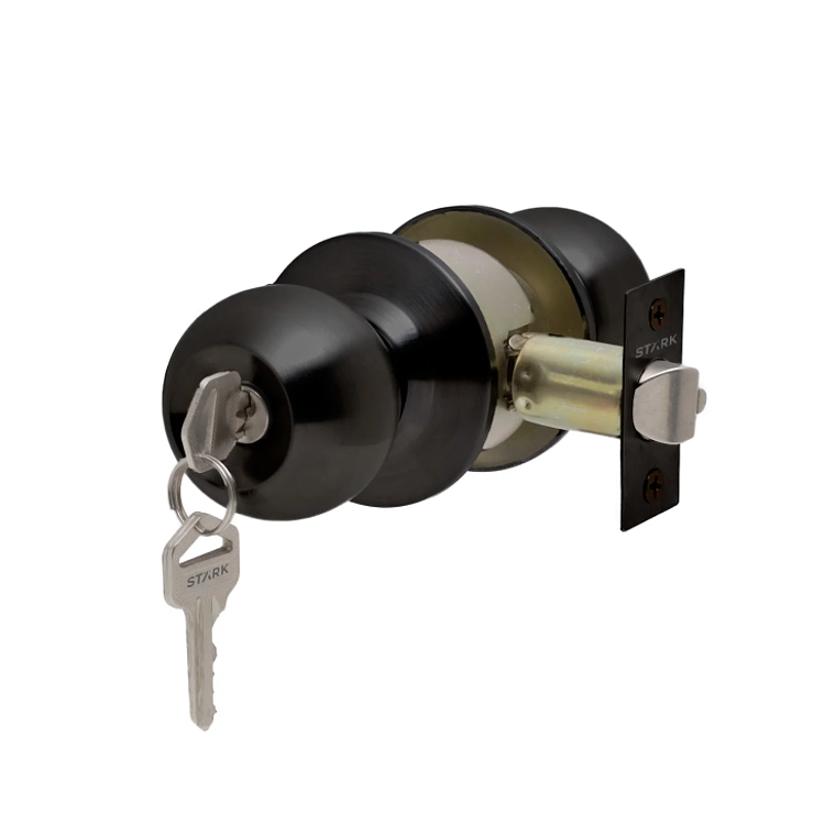 CERRADURA POMO STARK OFIC/DORMITORIO ACERO  SDP10-AI* 1