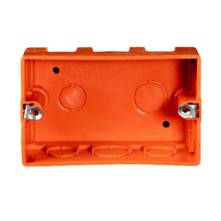 0600CE0516 CAJA ELECTRICA EMBUT.RECT.NARANJA MEC TABIQUE 024372 1