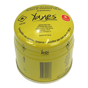 GAS BUTANO YANES DESECHABLE 190 GR.540100/585671