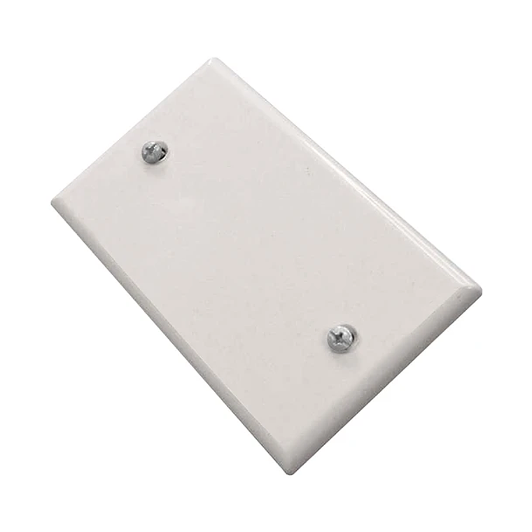 0600PC0551 TAPA CIEGA PLASTICA BLANCA C/PERNOS 1