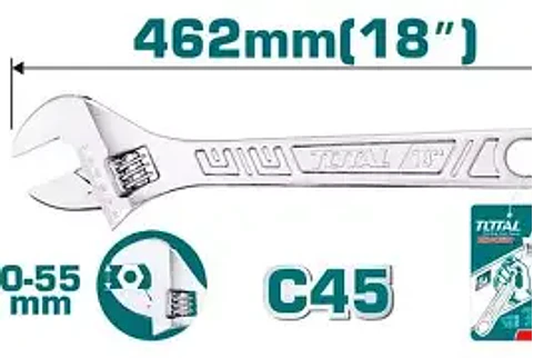 LLAVE FRANCESA TOTAL 18" THT1010183