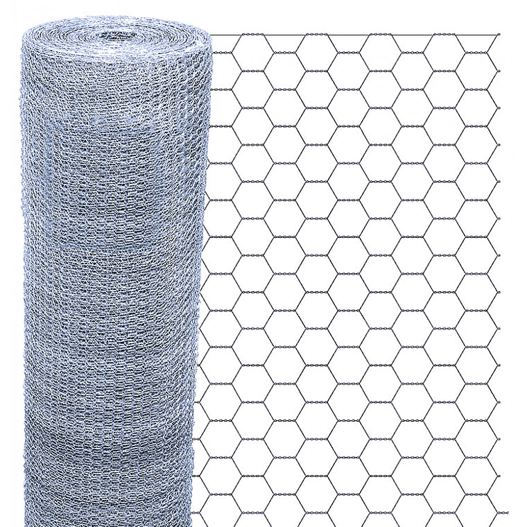 MALLA HEXAGONAL GALV 1.2 M X MT (50MT)1/2
