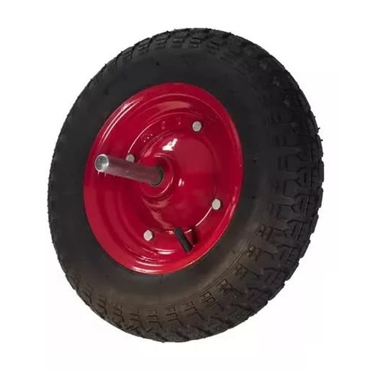 RUEDA CARRETILLA PANTANERA ROJA 350X8 615712//1801110 1