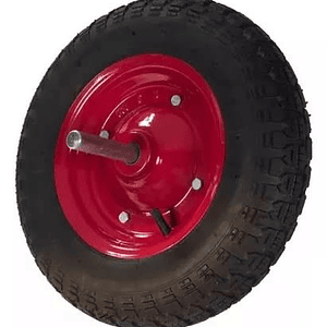 RUEDA CARRETILLA PANTANERA ROJA 350X8 615712//1801110