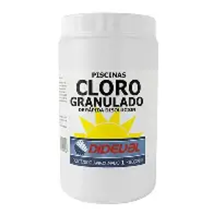 CLORO PISCINA DIDEVAL GRANULADO POTE 1 KG.780551400088 1