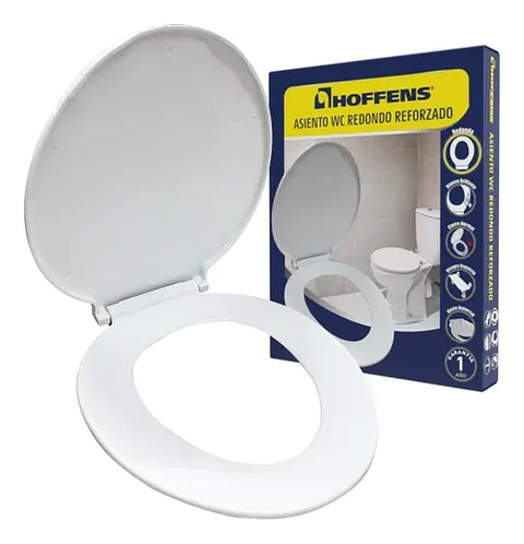 ASIENTO WC REDONDO REFORZADO BLANCO HOFFENS 62706