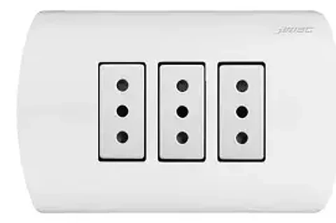 0200TA0543 ENCHUFE MEC S/P TRIPLE 10 A.BLANCO