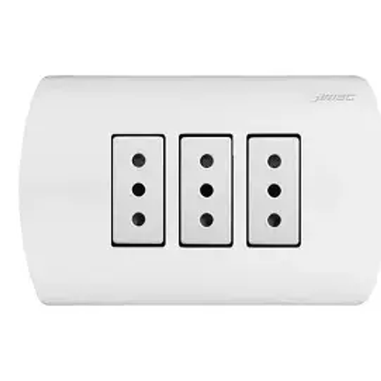 0200TA0543 ENCHUFE MEC S/P TRIPLE 10 A.BLANCO 1