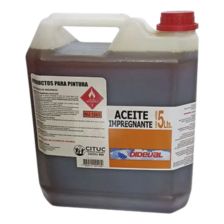 ACEITE LINAZA IMPREGNANTE DIDEVAL 5 LTS. 1