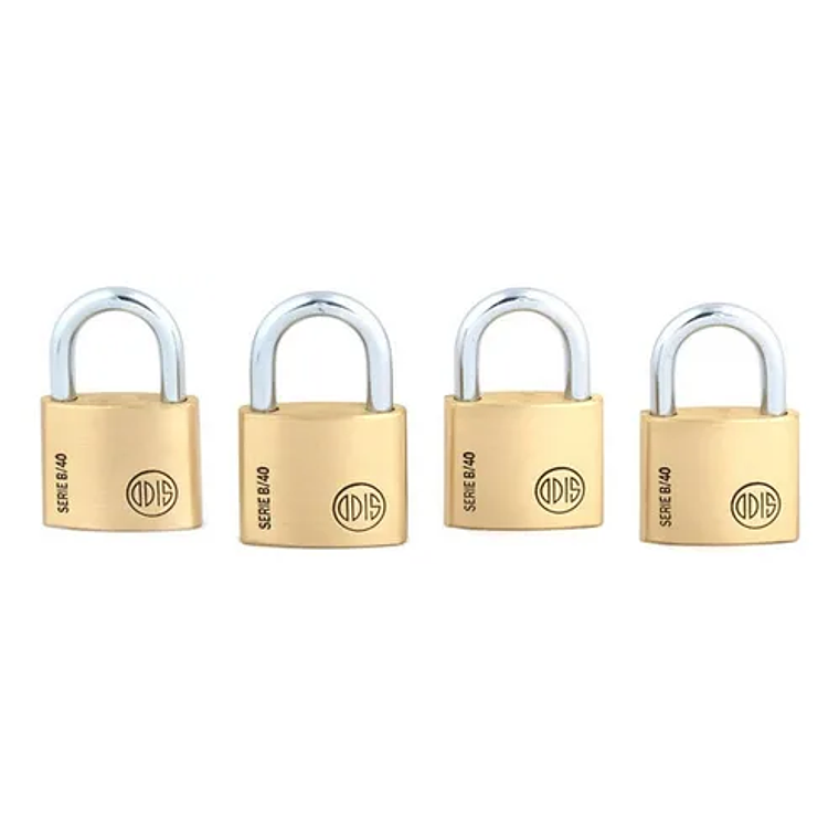 CANDADO ODIS B40 X4 40 MM. LLAV/IGUAL  CAN0000675 1