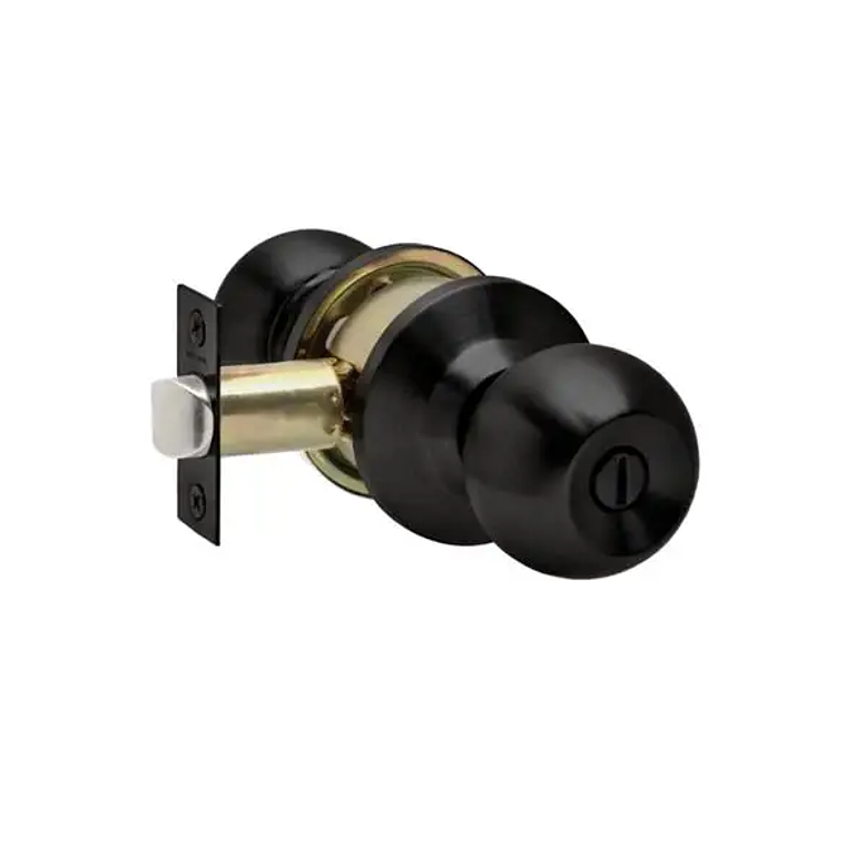 CERRADURA POMO STARK BAÑO/DORMITORIO NEGRA SDP30-BL* 1